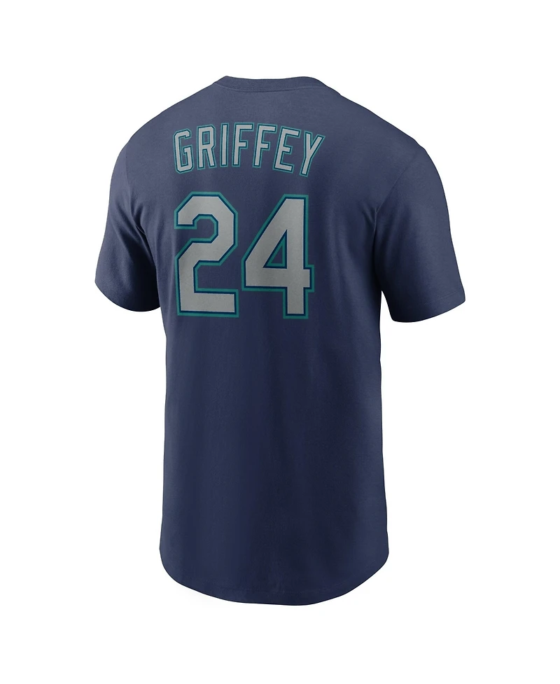 Nike Men's Ken Griffey Jr. Navy Seattle Mariners Cooperstown Collection Name & Number T-Shirt