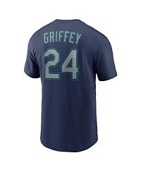 Nike Men's Ken Griffey Jr. Navy Seattle Mariners Cooperstown Collection Name & Number T-Shirt