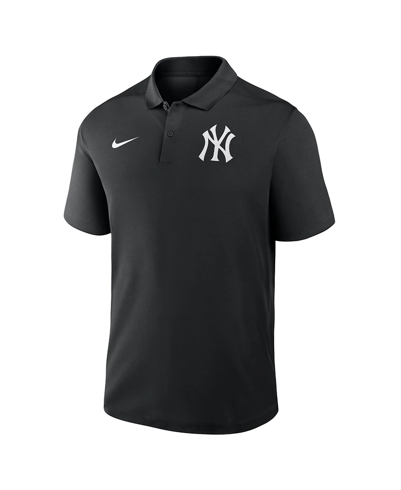 Nike Men's Black New York Yankees Dri-fit Victory Polo Shirt