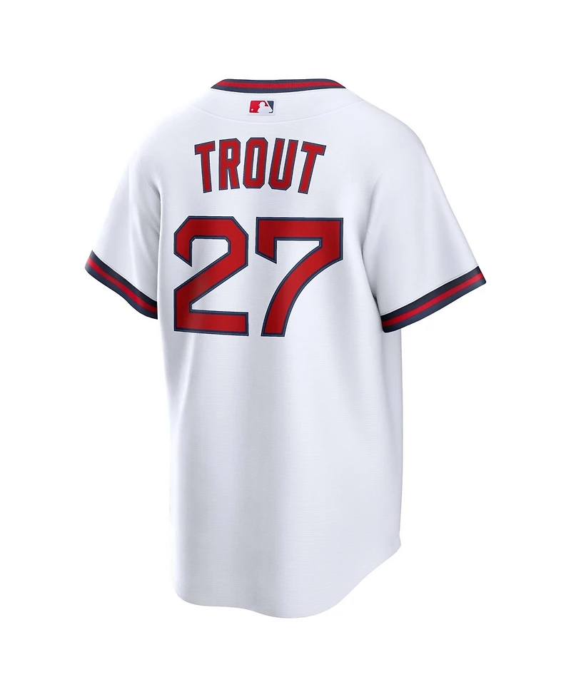 Nike Men's Mike Trout White Los Angeles Angels Alternate Replica Jersey