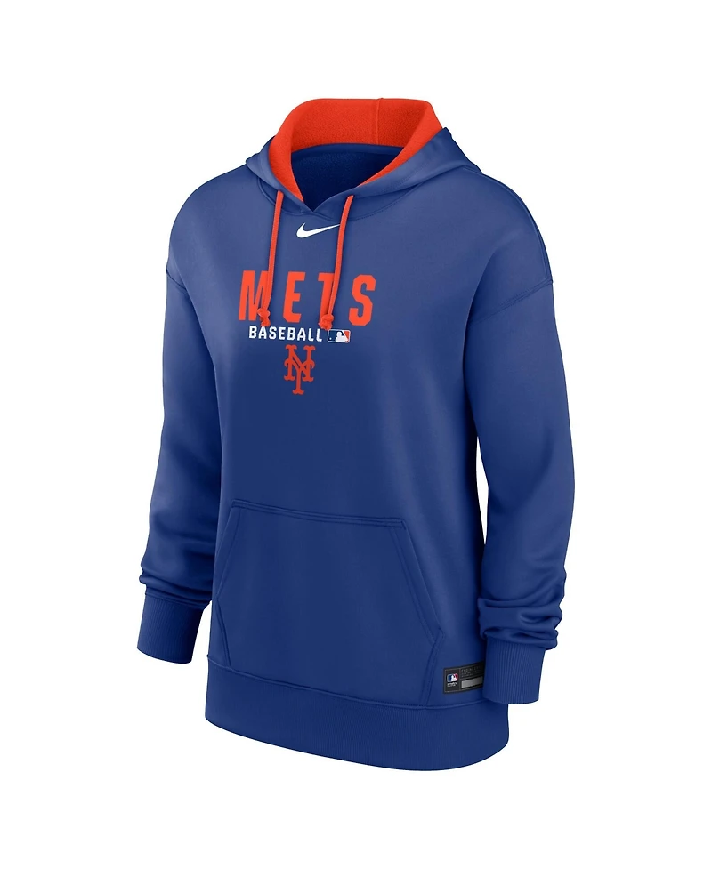 Nike Women's Royal New York Mets Authentic Collection Therma-fit Hoodie