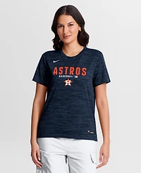 Nike Women's Navy Houston Astros Authentic Collection Velocity Dri-fit T-Shirt