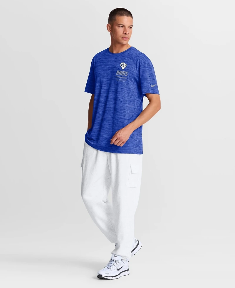 Nike Men's Royal Los Angeles Rams Sideline Double Covered Dri-fit Velocity T-Shirt