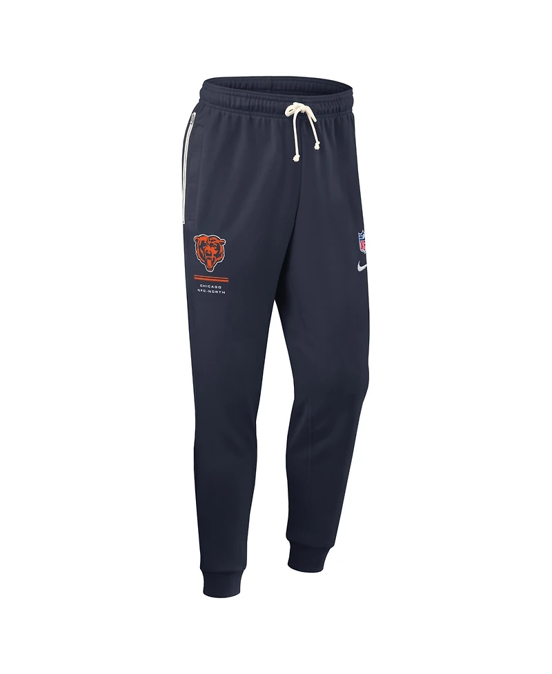 Nike Men's Navy Chicago Bears Sideline Standard Issue Dri-fit Taper Pants