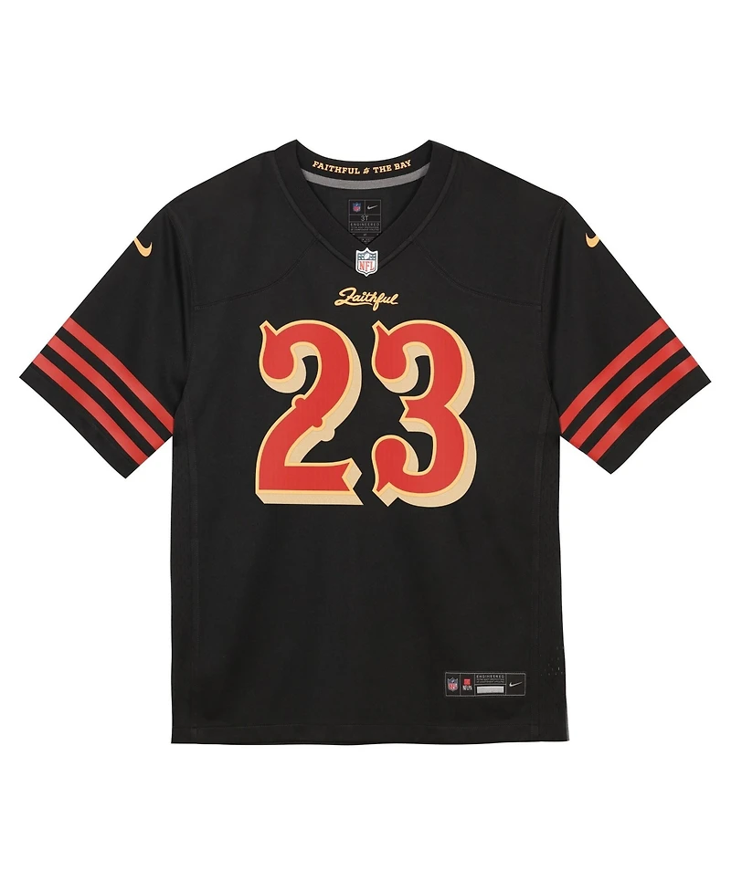 Nike Preschool Christian McCaffrey Black San Francisco 49ers 2025 Rivalries Collection Game Jersey