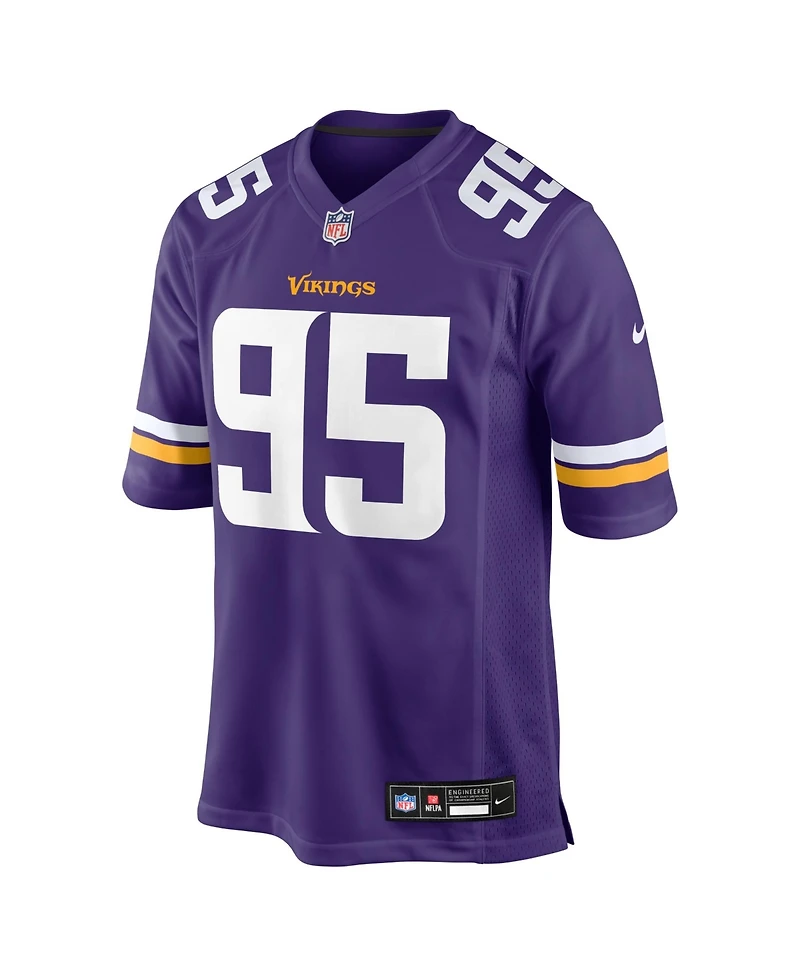 Nike Men's Caleb Banks Purple Minnesota Vikings 2026 Nfl Draft First Round Pick No. 18 Team Game Jersey