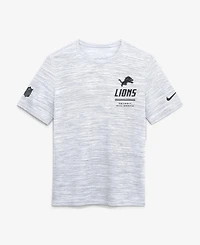 Nike Men's White Detroit Lions Sideline Double Covered Dri-fit Velocity T-Shirt