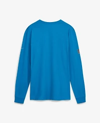 Nike Men's Blue Carolina Panthers Sideline Bold Arch Star Dri-fit Long Sleeve T-Shirt