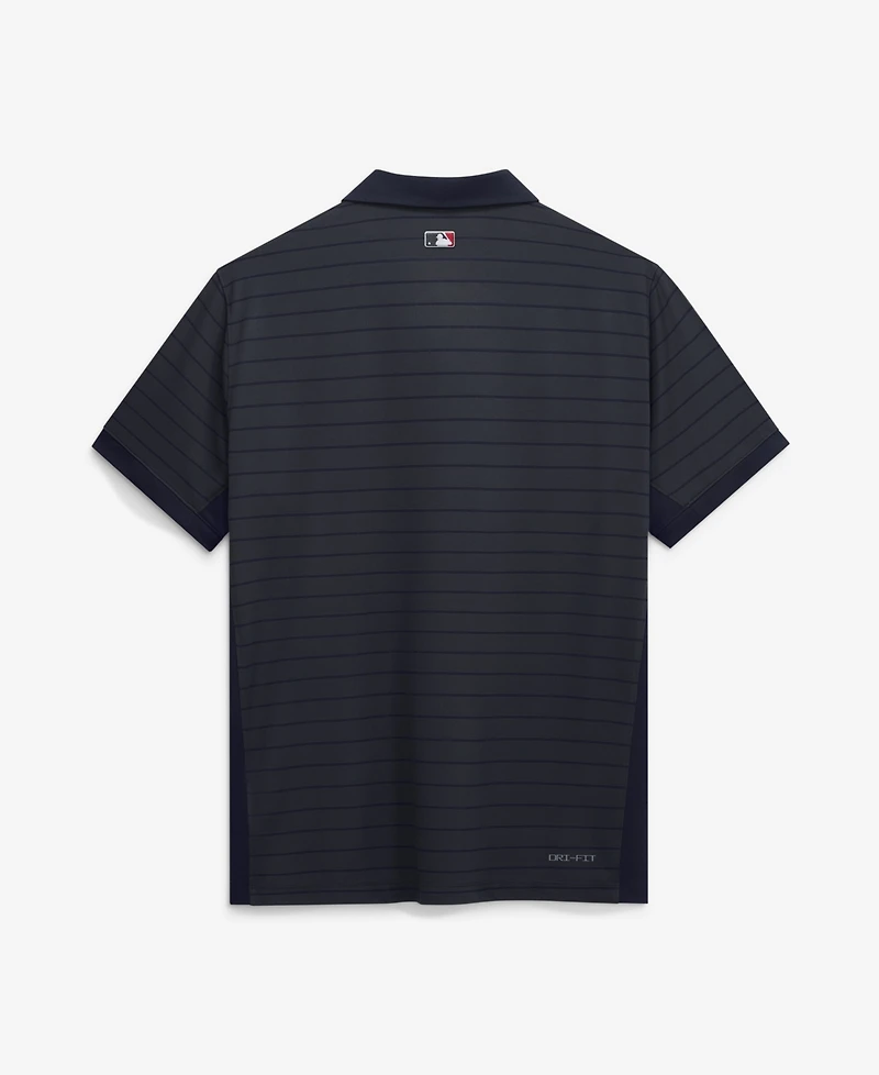 Nike Men's Navy Minnesota Twins Authentic Collection Striped Victory Dri-fit Polo Shirt