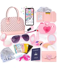 Gnuadz Play Purse Pretend Princess Handbag Camera Phone Wallet Key Gift 3 6 plus