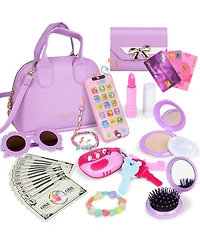 Gnuadz Play Purse Handbag Makeup Set Sunglasses Smartphone Wallet Car Keys Credit Cards Money
