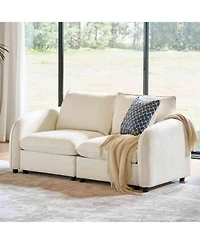 Hulala Home Agustin Modern Storage Hassle-free Assembly Loveseat Sofa