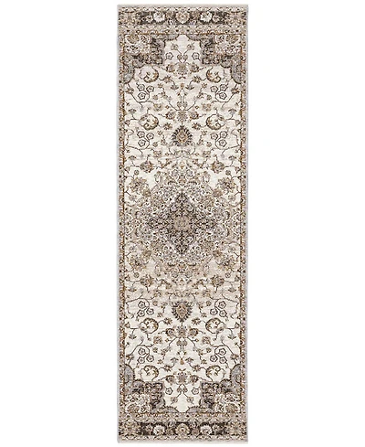 Oriental Weavers Maharaja 660J Ivory and Blue 2'3" x 7'6" Runner Rug