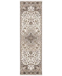 Oriental Weavers Maharaja 660J Ivory and Blue 2'3" x 7'6" Runner Rug