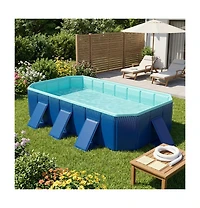 Gouun Above Ground Swimming Pool with 24 Reinforced Wall Panels