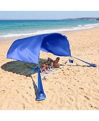 Gouun Wind-Powered Beach Tent Portable Sun Shelter with Carry Bag