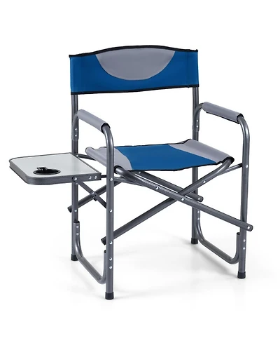 Gouun Folding Camping Chair with Side Table and Cup Holder
