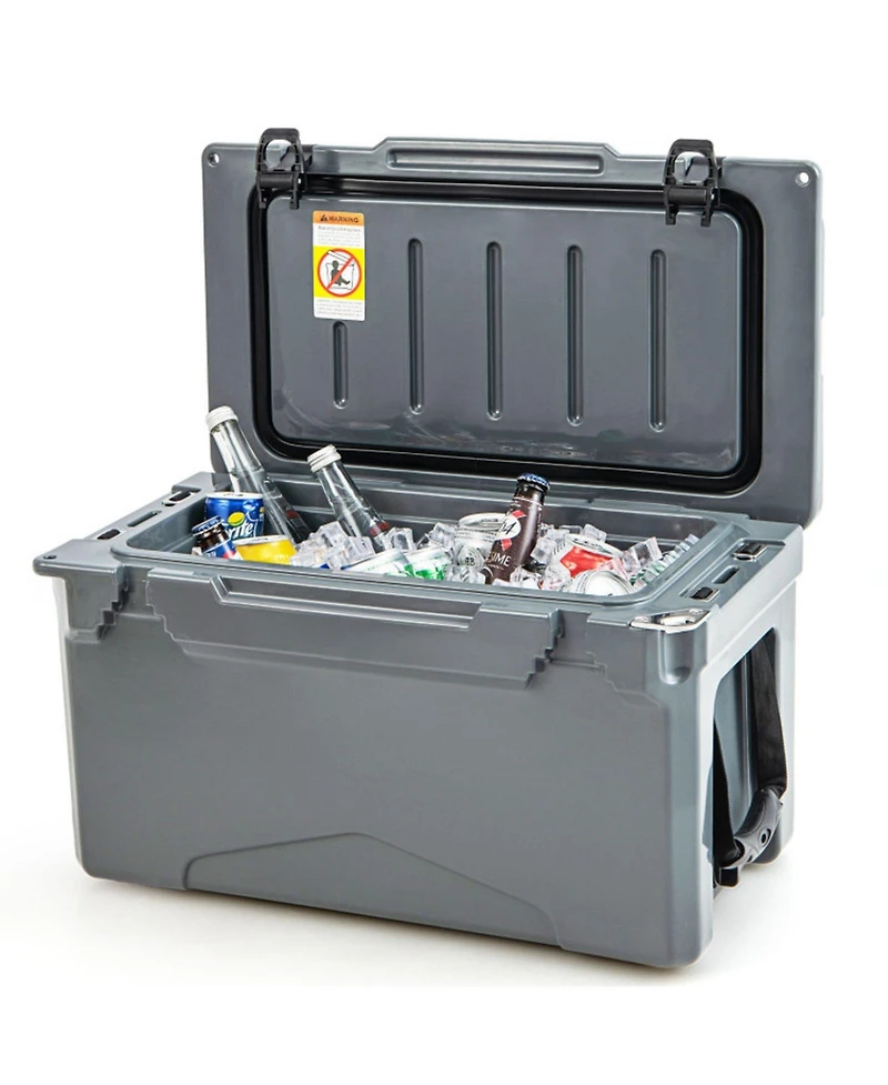 Gouun 30-Quart Rotomolded Hard Cooler with Cup Holders and Opener
