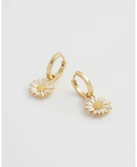 Fable England Daisy Huggie Earrings