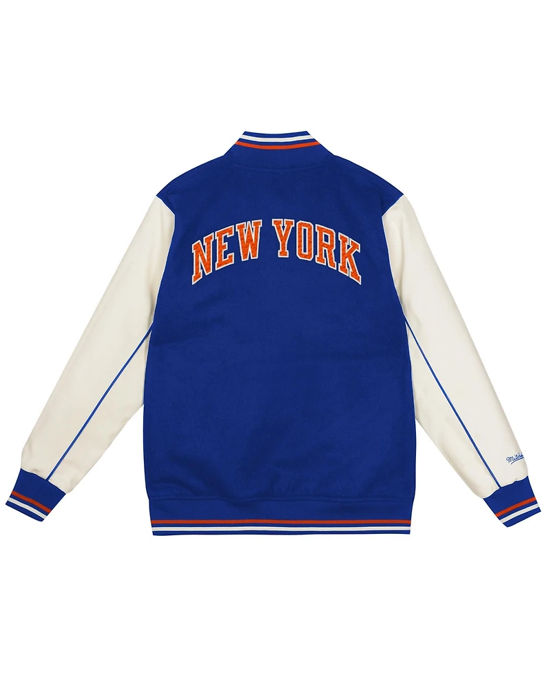 Mitchell & Ness Toddler Blue New York Knicks Varsity Heavyweight Full-Snap Jacket