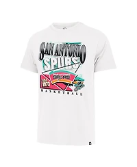 '47 Brand Men's White San Antonio Spurs Regional Franklin T-Shirt