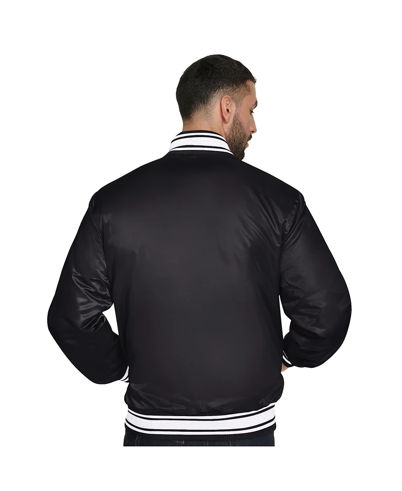Starter Men's New York Knicks Final Buzzer Satin Varsity Full-Snap Jacket