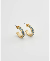 Fable England Forget-Me-Not Hoop Earings