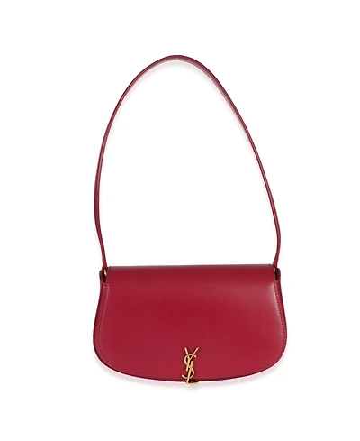 Pre-Owned Saint Laurent Red Box Calfskin Mini Voltaire Shoulder Bag