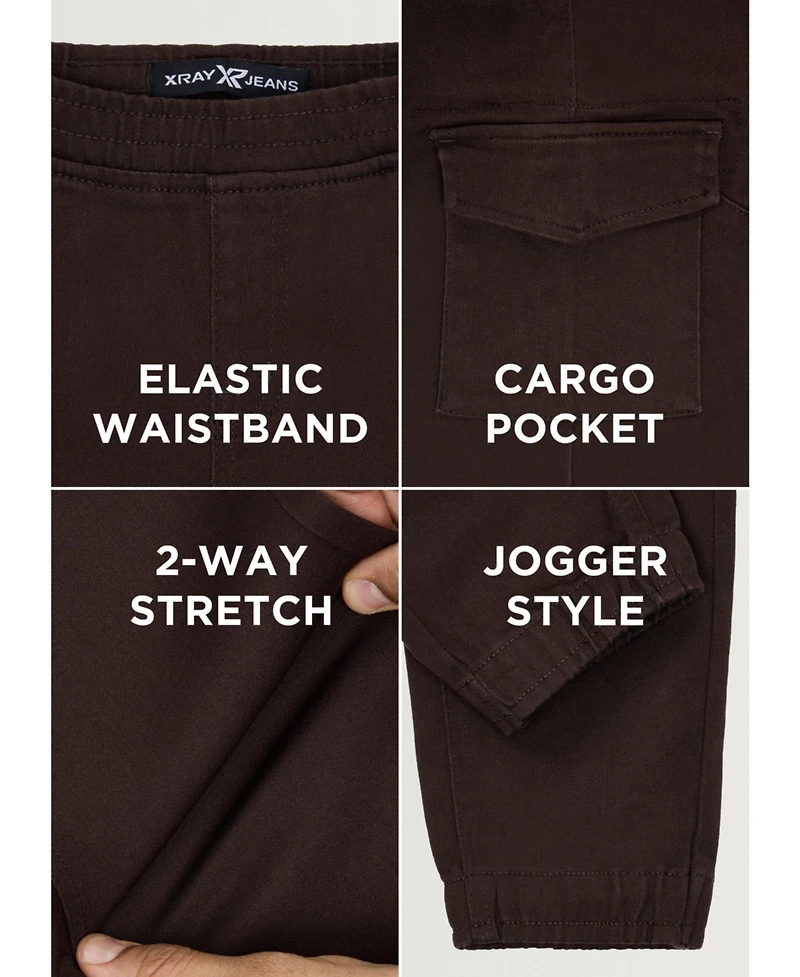 Xray Toddler Boys Elastic Waist Commuter Jogger Cargo Pants