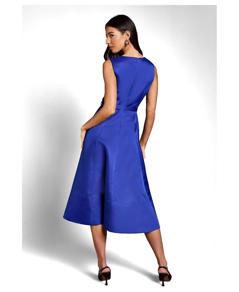 Coast Women's V-Neck Satin Midi Dress