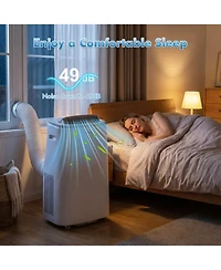 Costway 15000 Btu Portable Air Conditioner with Fan, Dehumidifier, Sleep Mode, 24H Timer