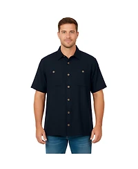KingSize Big & Tall Short-Sleeve Linen Shirt