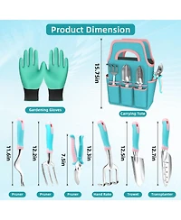 Xdovet Garden Tool Set Heavy Duty Aluminum Alloy Non Slip Handle Gift