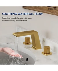 Everstein Widespread Bathroom Faucet 3 Hole, 2-handle Sink