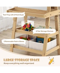 3-in-1 Double-Sided Storage Art Easel