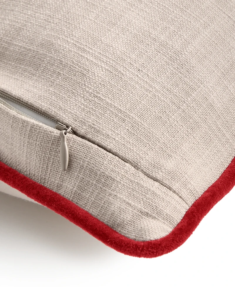 Charter Club Cardinal Wreath Decorative Pillow, 18" x 18", Macy's Exclusive