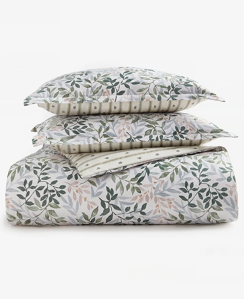 Charter Club Linden Vines 3-Piece Comforter Set, Full/Queen, Macy's Exclusive