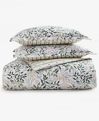Charter Club Linden Vines 3-Piece Duvet Cover Set, Full/Queen, Macy's Exclusive