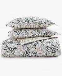 Charter Club Linden Vines 3-Piece Duvet Cover Set, King, Macy's Exclusive
