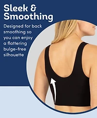 Fruit of the Loom Women's 360 Stretch Seamless Comfort Longline Bralette 3-Pack