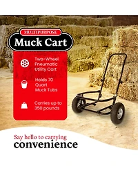 Little Giant Miller Manufacturing Company CA500 Multipurpose Muck Cart for 70 Quart Tubs