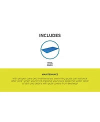 Bestway Flowclear Rectangle Above Ground Pool Cover (Cover Only)