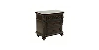 Lucky One 28" Width Solid Wood 3-Drawer Nightstand