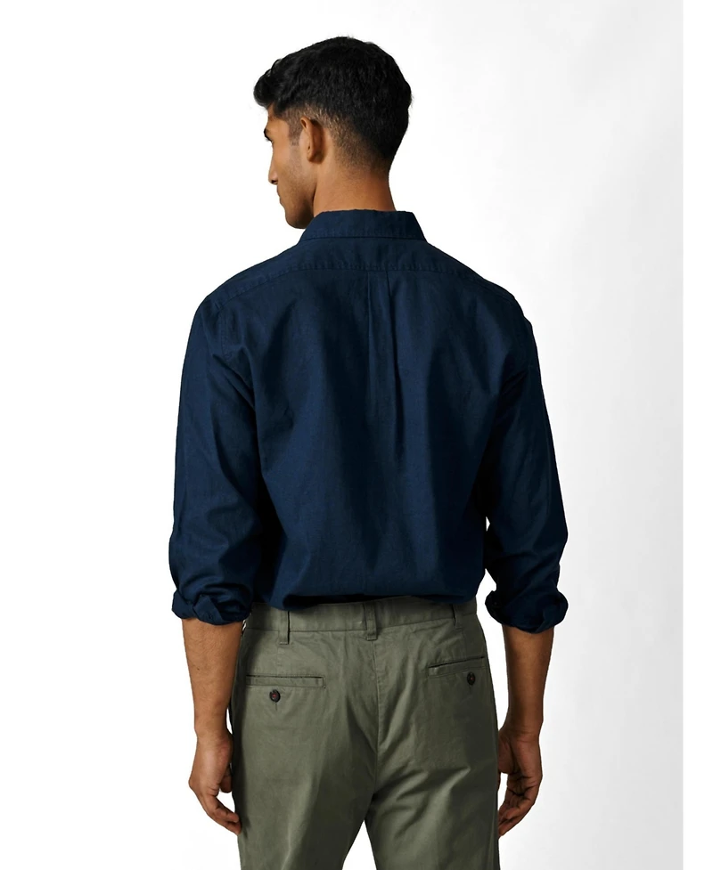 Aubin Men's Grainsby Linen Cotton Relaxed Shirt
