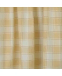 Ellis Curtain Country Check Tailored With 1.5inch Rod Pocket Window Tiers Butter