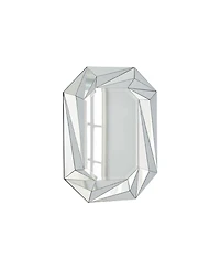 Laoties Diamond Wall Mirror, Modern Frameless Accent Mirror for Living Room, Entryway and Bathroom