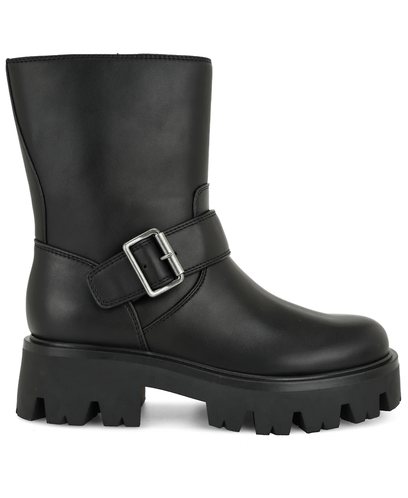 Nine West Women's Ryder Moto Lug Sole Boots