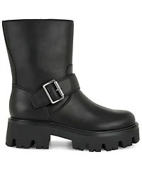 Nine West Women's Ryder Moto Lug Sole Boots
