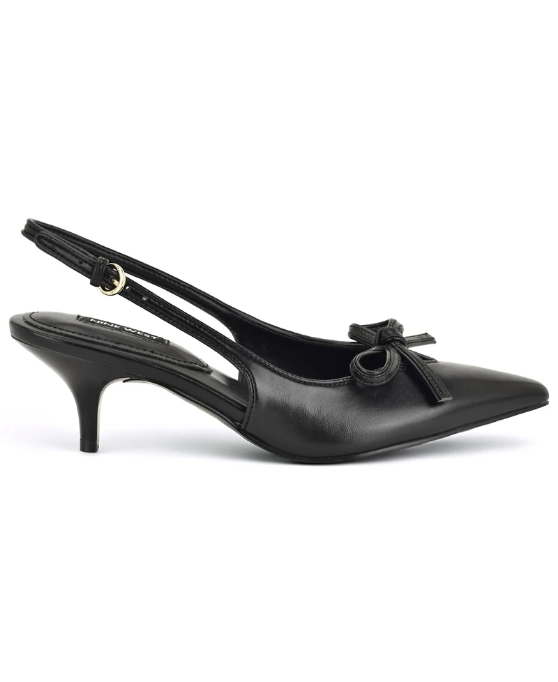 Nine West Women's Lyrical Bow Kitten Heel Pumps
