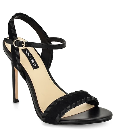 Nine West Women's Maora Whipstitch Ankle Strap Stiletto Sandals